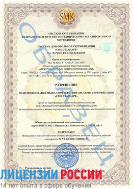 Образец разрешение Лесосибирск Сертификат ISO 50001